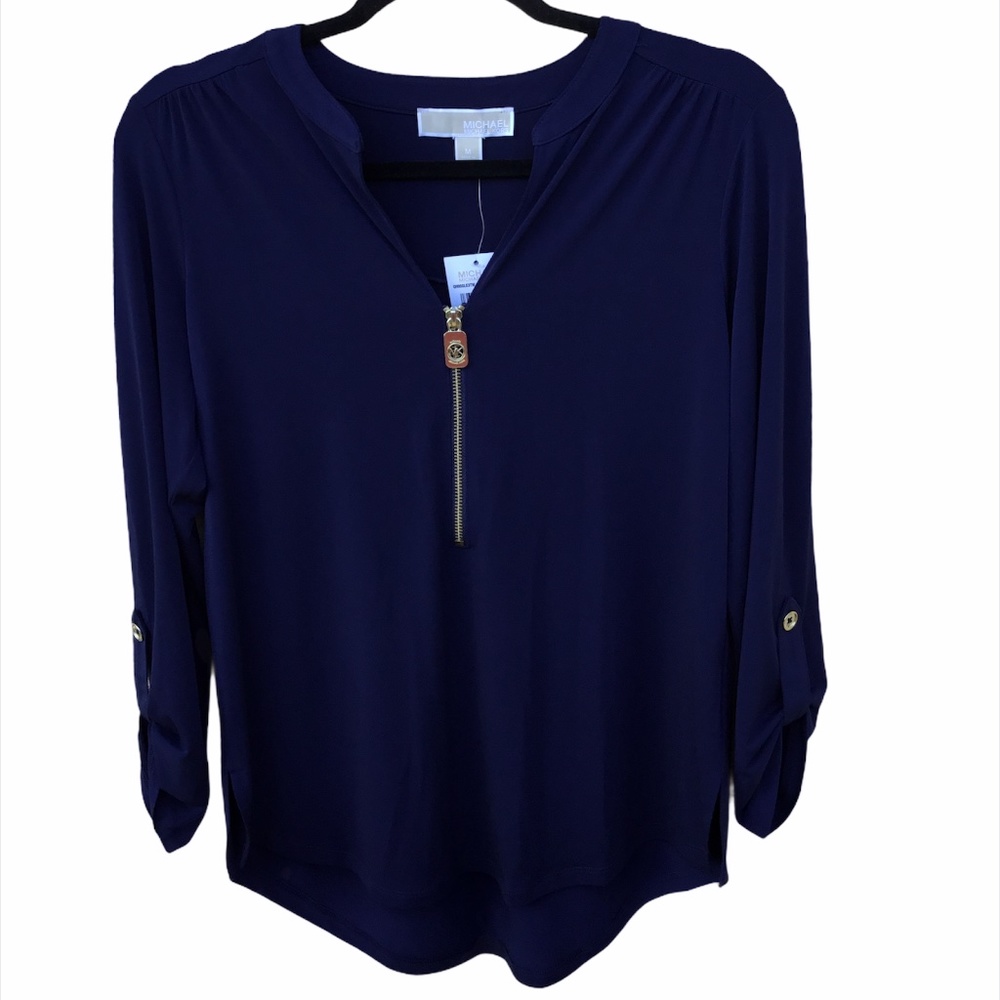 Michael Kors Basic True Navy Top M
